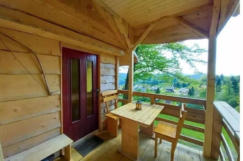 Wooden house Robin Hood, accommodation with a view