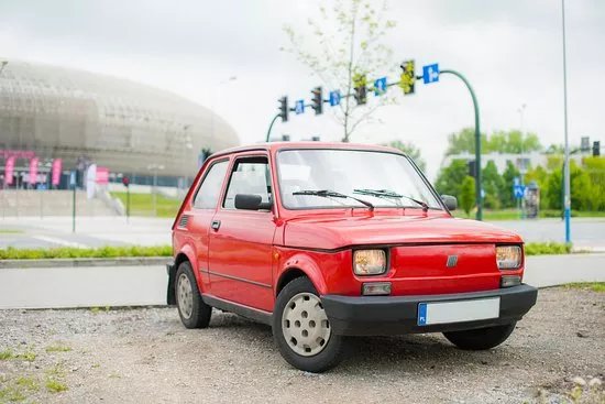 Explore the city and rent the Fiat 126p