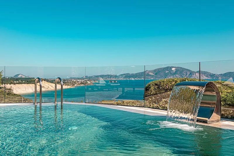 Kymaros Luxury Villa Lofos, 3 bedrooms, private pool, sea view