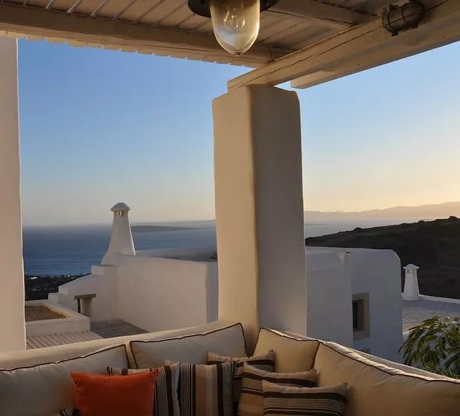 A near-beach idyllic sea view traditional villa in Paros, Cyclades