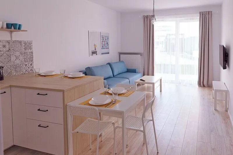 One bed. apartment - CYBERNETYKI 5 with A/C