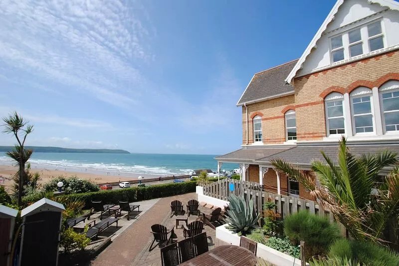 Beachside at Hartland House on The Esplanade overlooks Woolacombes’ main beach.