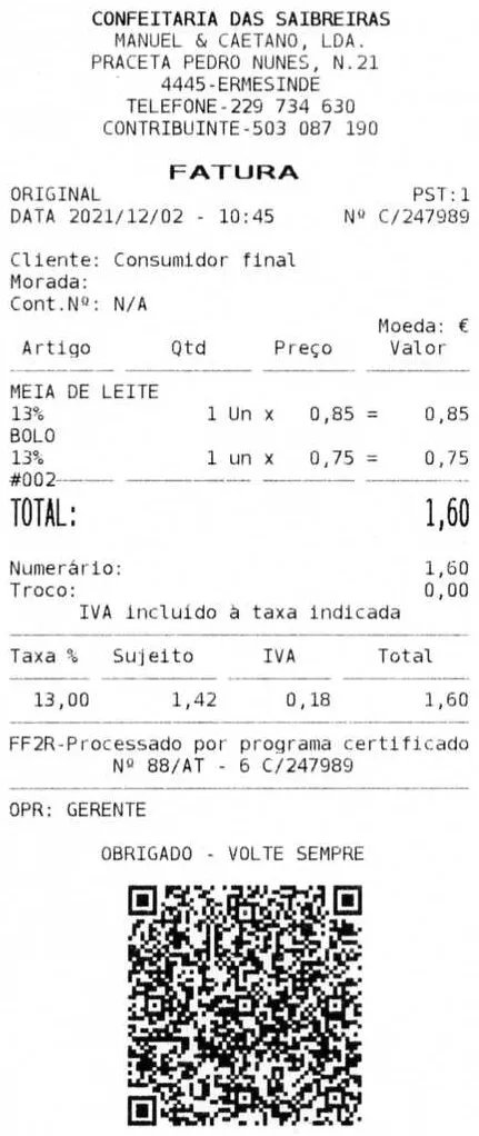 Confeitaria das Saibreiras