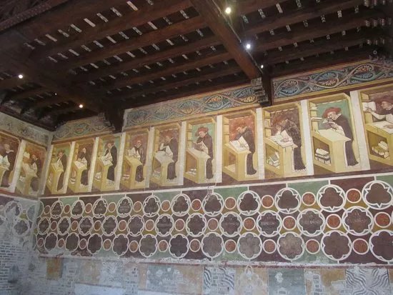 Sala del Capitolo,affreschi di Tommaso da Modena