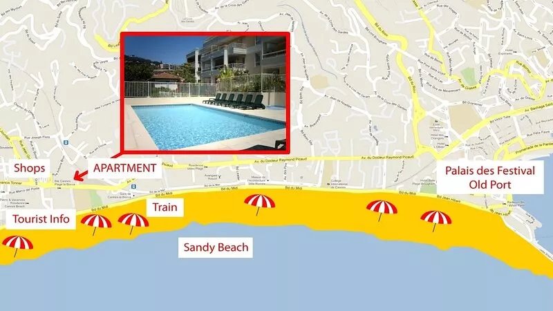 Best  Location  2 bed Apt -  Beach  400m +Pool +AC+Hi Speed  Wi-FI