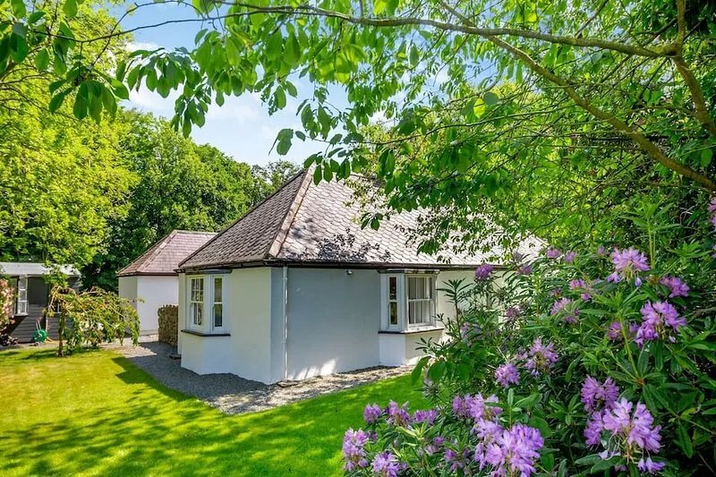 A charming cottage with an open fire and a large garden bordering red squirrel