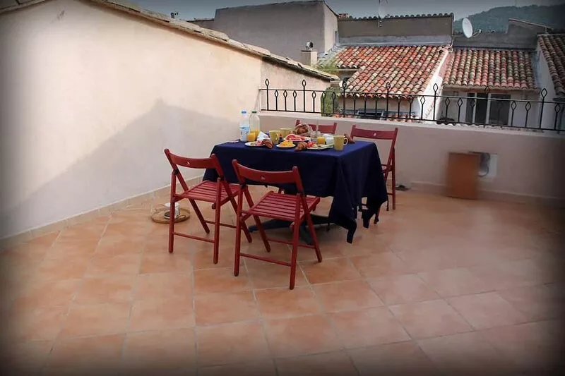 Accommodation in French mountain village (Provence) with private pool