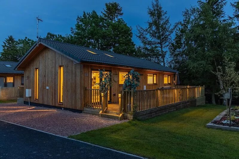 3 Bedroom 2 bathroom  luxurious lodge with hot tub stunning Northumberland