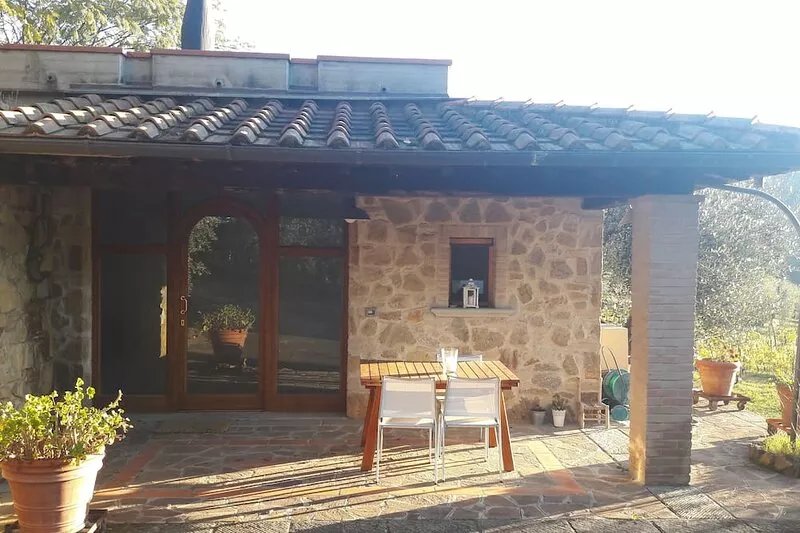 Little house on the Tuscan hills, panoramic views, near Florence Carmignano