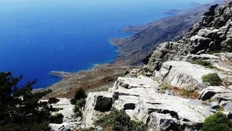 Κατασκευές παραδοσιακό πέτρινο σπίτι νότια Κρήτη.