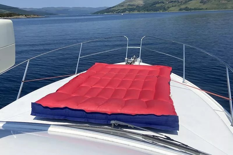 Motor Yacht on Isle of Bute. Ideal for couples, or families. In Marina.