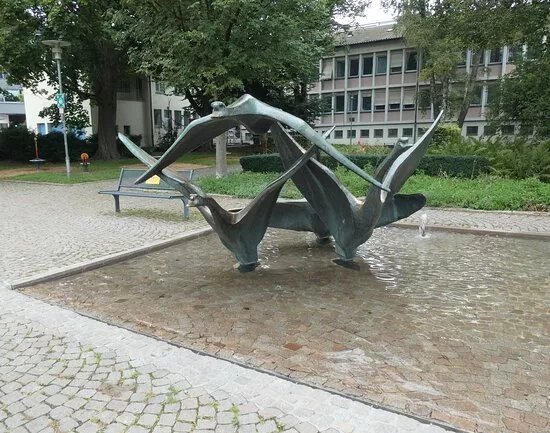 Skulptur Schwane