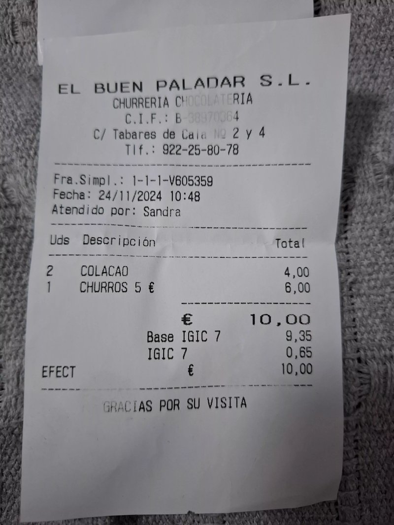 Churreria Cafeteria El Buen Paladar