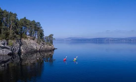 Kayak on lake Mjosa - Infoteket