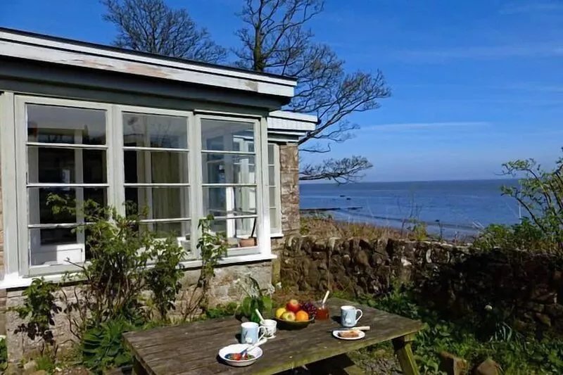 An idyllic seaside cottage right on the beach with stunning views.  The most