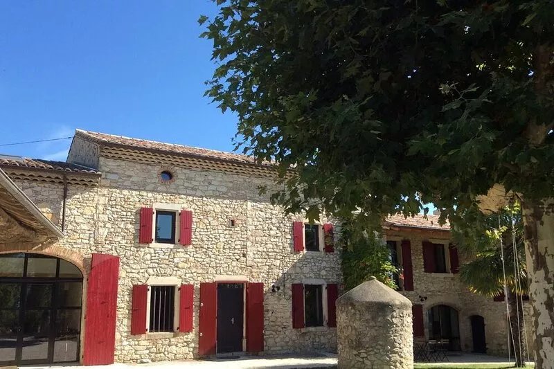 Old stone farmhouse in Marsanne in Drome Provençale