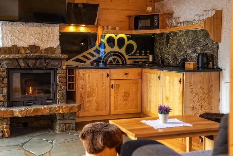 Cottages Ze Hej with a sauna and a fireplace Zakopane