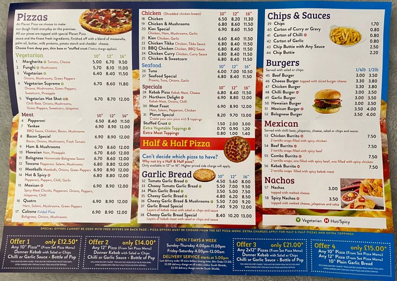 Planet Pizza South Shields