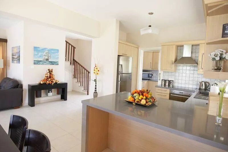 A three-bedroom villa with a private pool and landscaped garden Wi-Fi