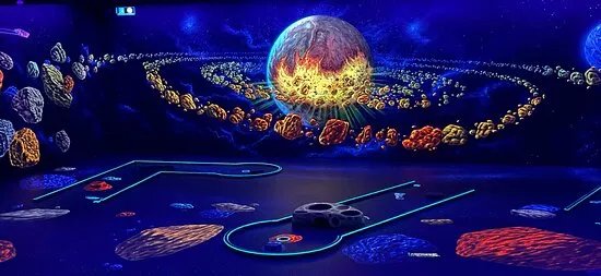3D Schwarzlicht Minigolf  Koln City - Glowing Rooms