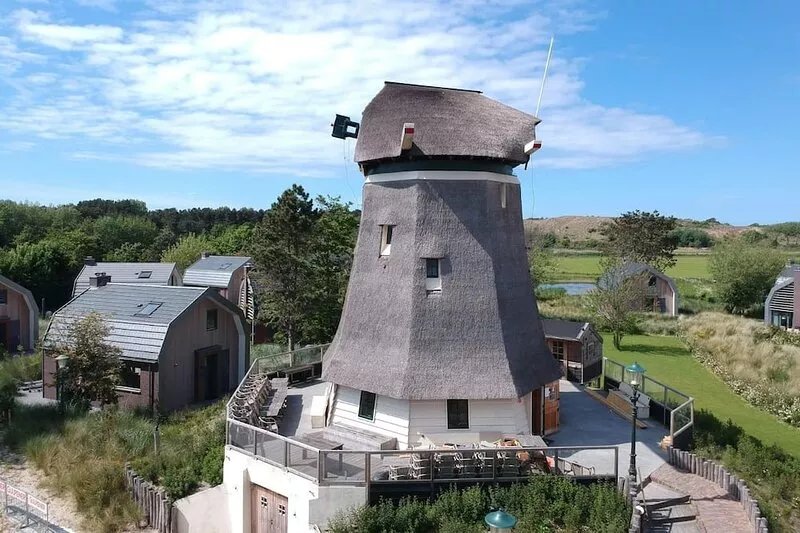 Luxurious holiday mill in a dune park, located in close vicinity of the beach