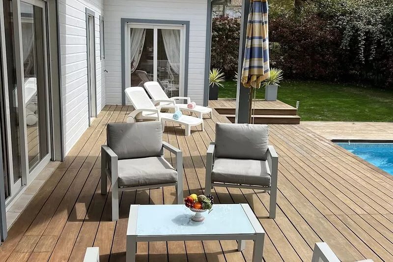 BISCARROSSE AQUITAINE VILLA DU GOLF 4 * PRIVATE HEATED POOL (6 people)