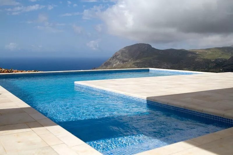 Stylish and contemporary 3 bedroom villa, with large pool, sea views + fast wifi