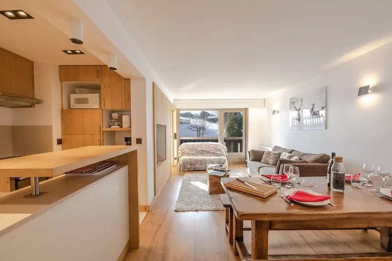 Megève-Mont d'Arbois, T3 RENOVATED, 50m2, 4 pers. located 5 minutes from the