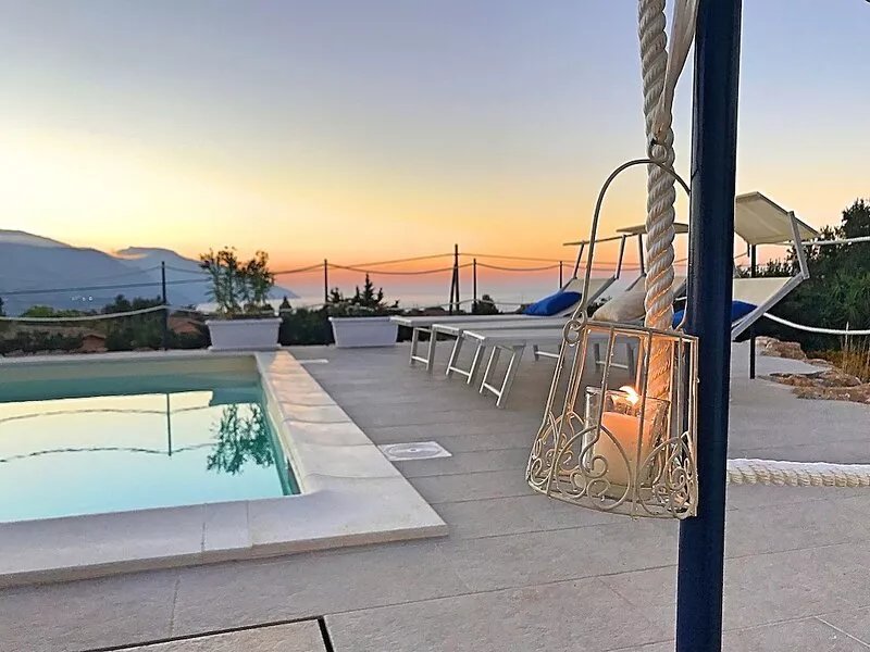 pool and sea view, 5 minutes from Scopello and the Zingaro Reserve