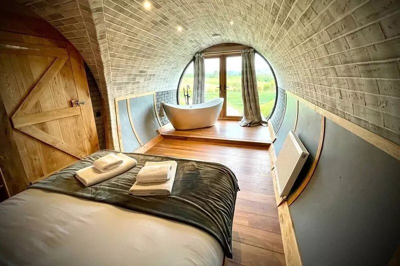 Rabbits View  - Underground Hobbit Home Sleeping 6 guests in 3 bedrooms