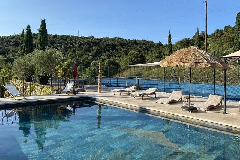 Luxury villa with heated pool and tennis court