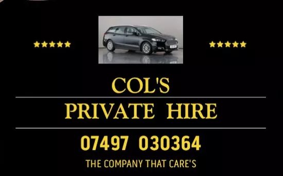 Col's Airport Transfers. Oswestry.