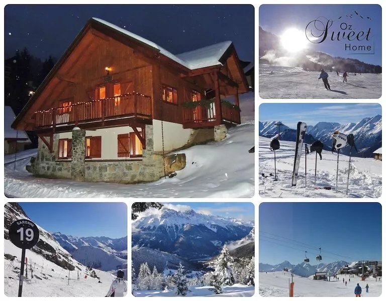 Cosy private chalet at the foot of the slopes, Oz, Alpe d'Huez ski area
