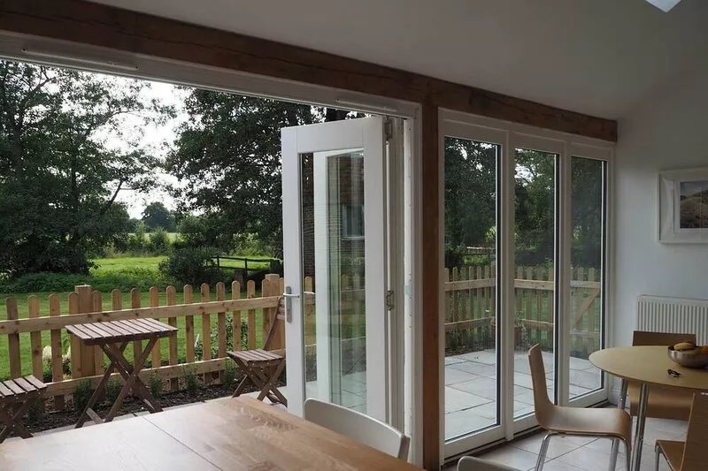 Historic remodelled stable barn near nature conservation