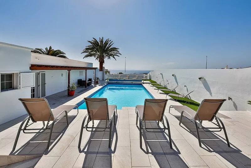 Stunning Sea view villa with 6 bed, 6 bath, Heated pool, BBQ and Games atrium.