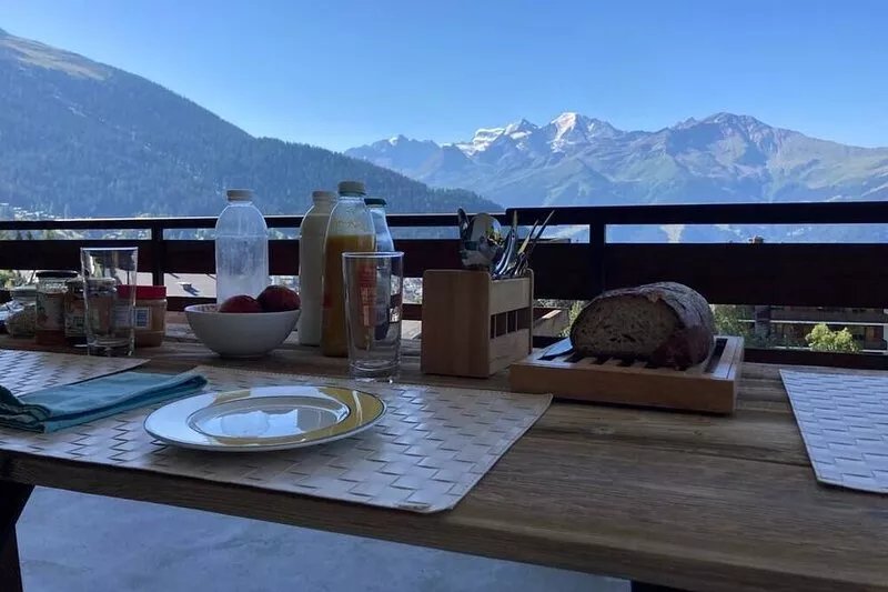 Cozy Verbier flat in front of ski lift with fantastic mountain view!