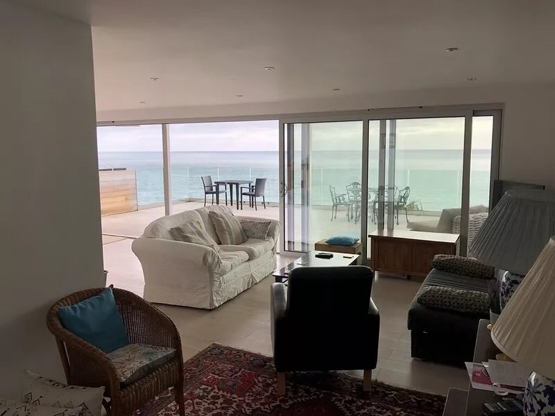 “Seawards”. House with panoramic sea views, set directly above the SW Coast Path