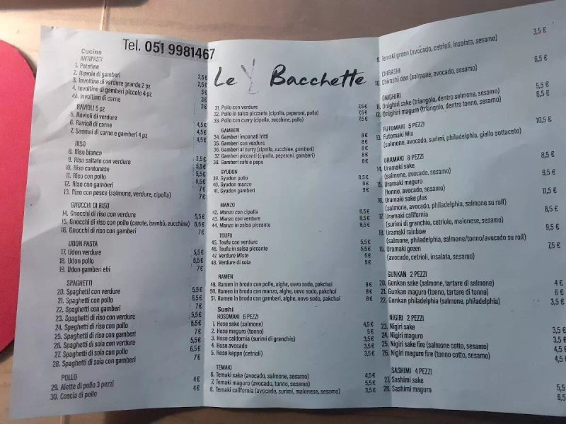 Le Bacchette Rosticceria Cinese