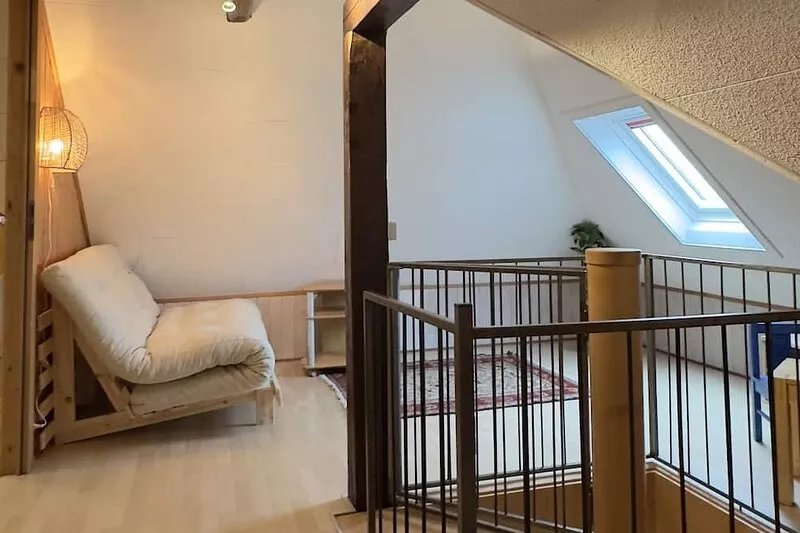 Maisonnette apartment in the city on 2 floors.