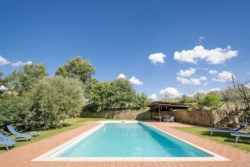 Old farmhouse surrounded by olive groves and near the village, max 9 adults