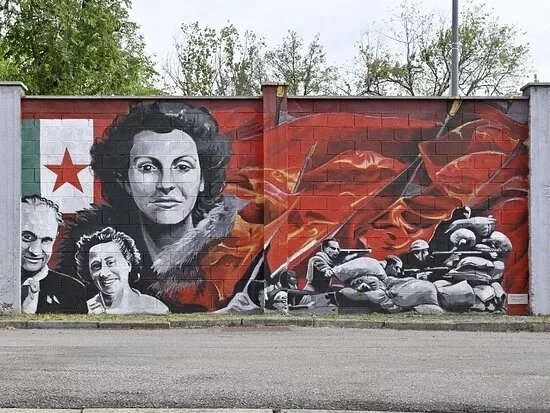 Murale "Manifesti Della Resistenza 1945-1985"