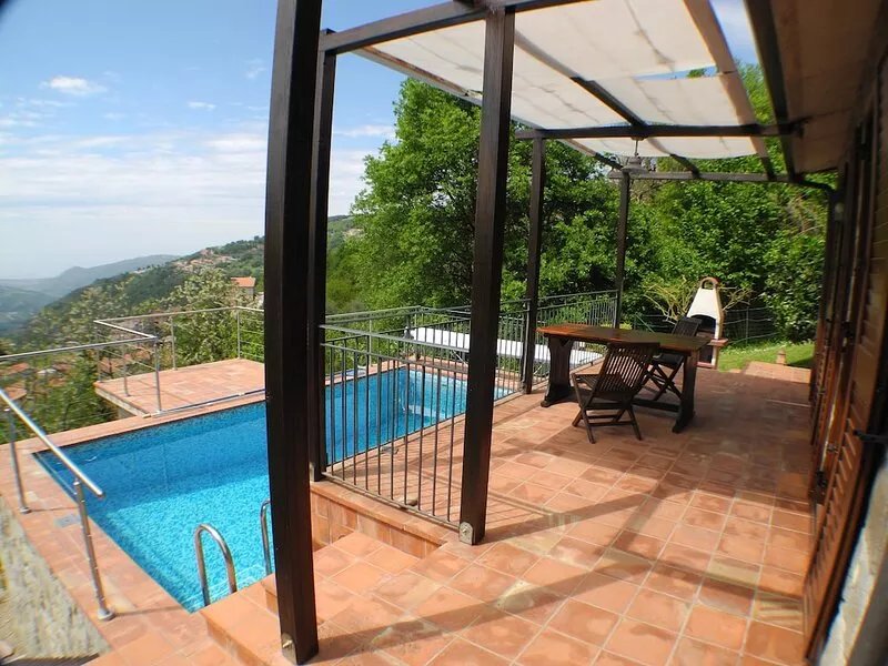 Natural stone house with sea view, pool, Nebrodi National Park, SAT TV, WiFi