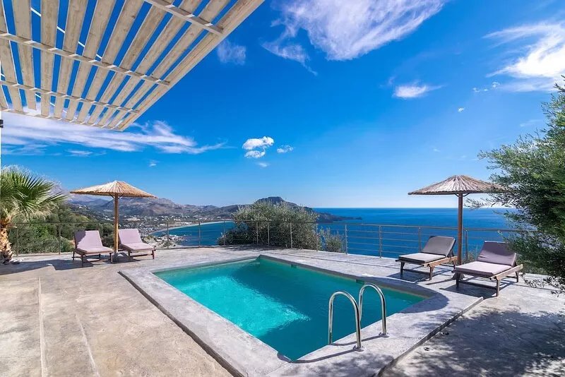 Pyrgos villa 1 ,sea view,pool,South Crete,Plakias