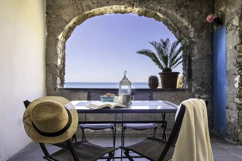The Divine Enchantment.House with Terrace and Patio by the Sea.    CIN