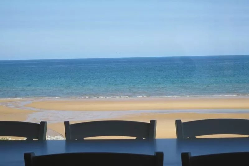 House facing Omaha Beach