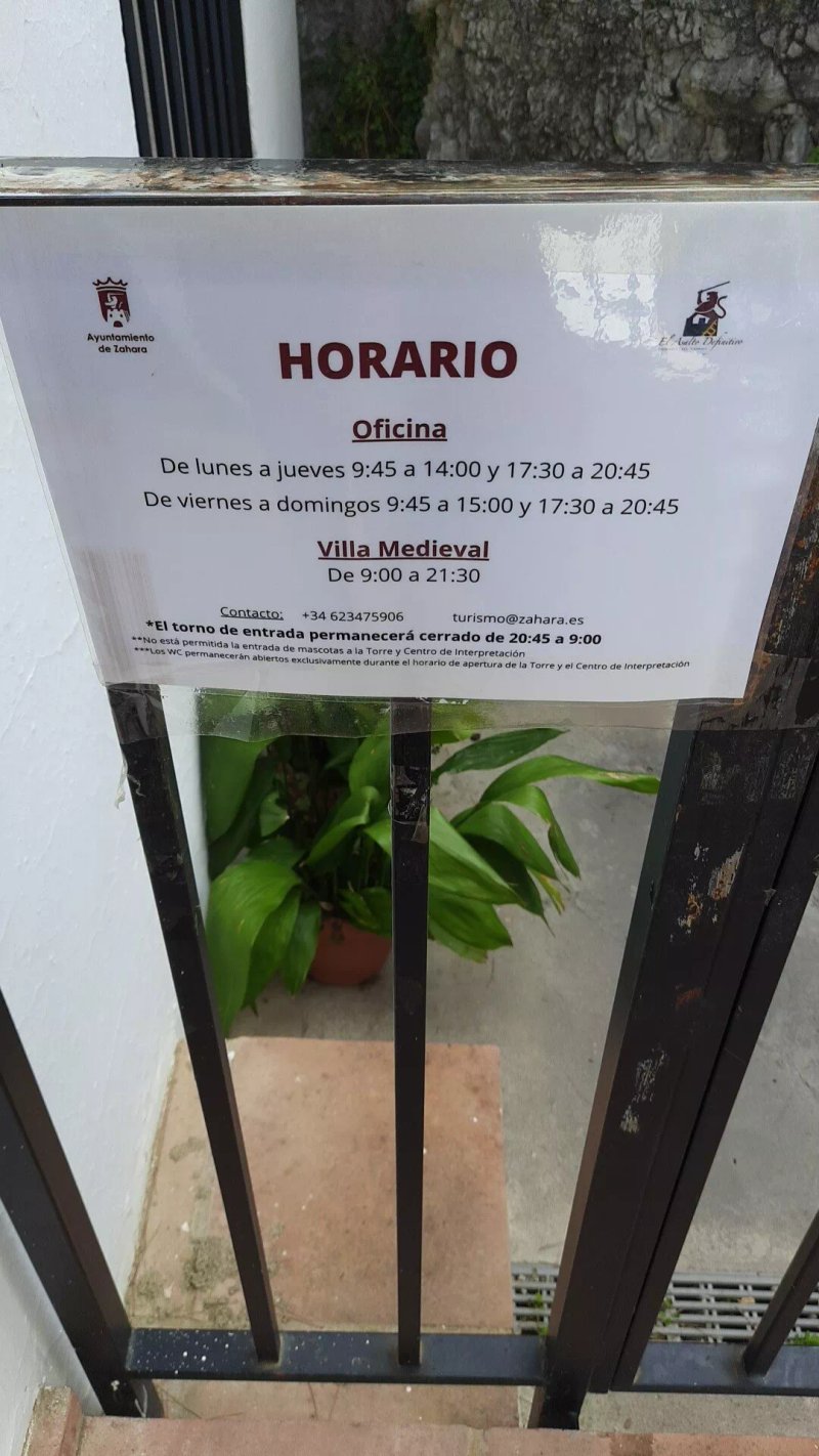 Oficina De Turismo De Zahara De La Sierra