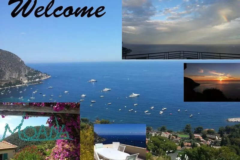 Superb villa overlooking the sea, large terrace and garden