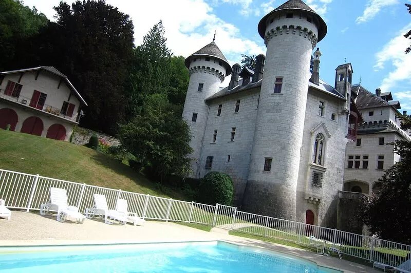 pretty castle with a magnificent view on the valley