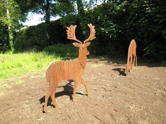 Sculpture Of Trio Of Deer