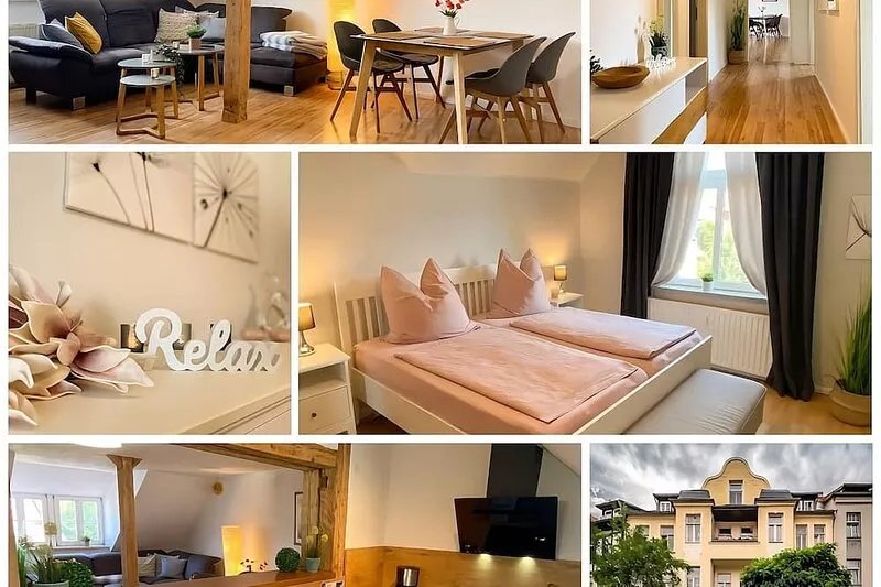Bright and central apartment with 2 bedrooms, 100 m² living space